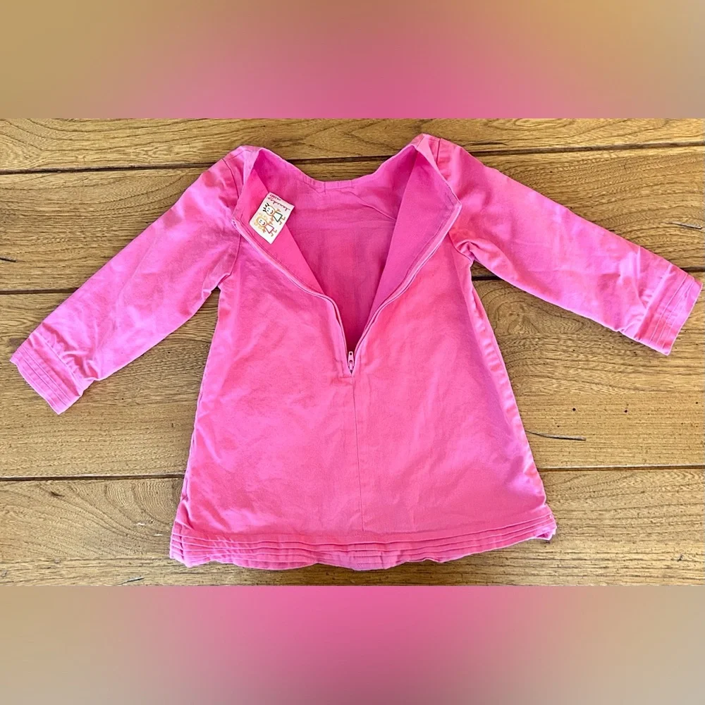 Lourdes Pink dress with frog size 24 mths